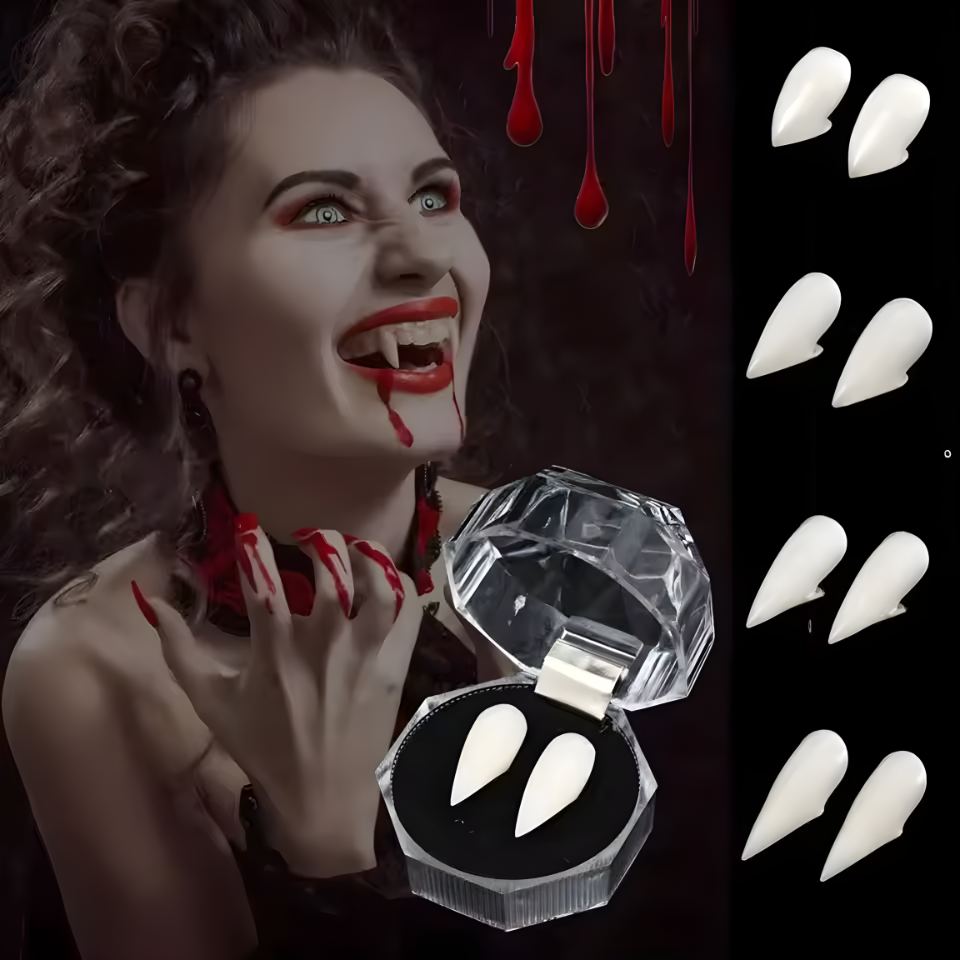 Halloween Decorations Vampire Teeth Dentures Halloween Cosplay Zombie Teeth Small Tiger Teeth Vampire Fangs Party Tooth Props