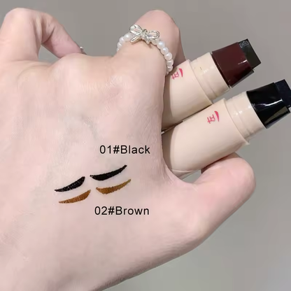 
Heart-shaped Double Head Stamp Eyeliner Pen Long-Lasting Waterproof Non-smudging Novice Brown Black Eyeliner for Bold Eye Makeup