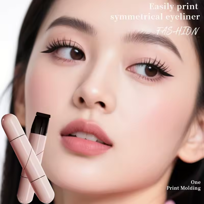
Heart-shaped Double Head Stamp Eyeliner Pen Long-Lasting Waterproof Non-smudging Novice Brown Black Eyeliner for Bold Eye Makeup