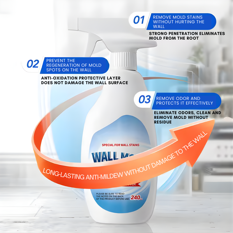 Highly Effective Mould Removal Spray 240ml Multifunctional Anti Mold Agent For White Walls