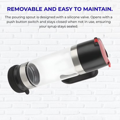 Honey Pot Anti Drip Syrup Dispenser Glass Honey Dispenser Pot 350ml Gentle Press Use Multipurpose Removable Top Cover for Home