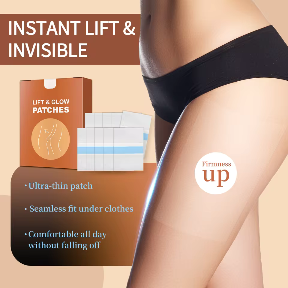 Hot Invisible Thigh Lift Tape Waterproof Sweat-Proof Lift and Glow Patches Body Tape for Stomach Thighs Arms