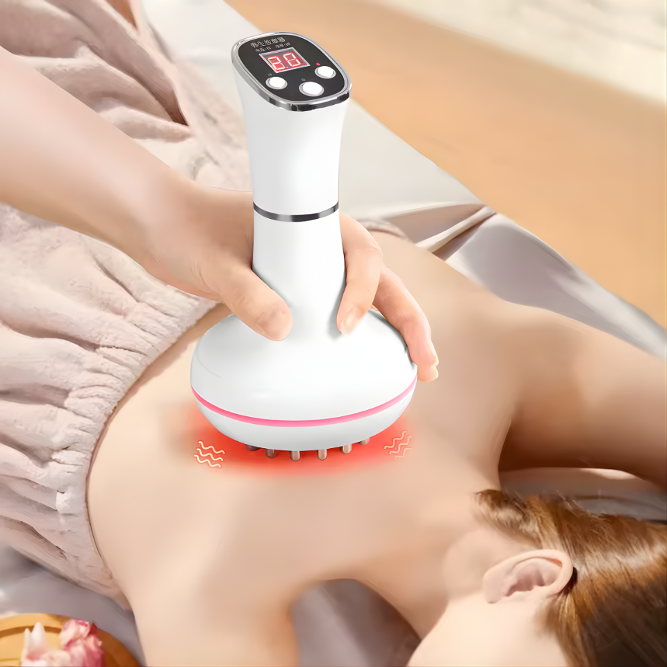 Household electric meridian brush leg abdomen shoulder and neck massager scraping instrument relax the muscles of the whole body