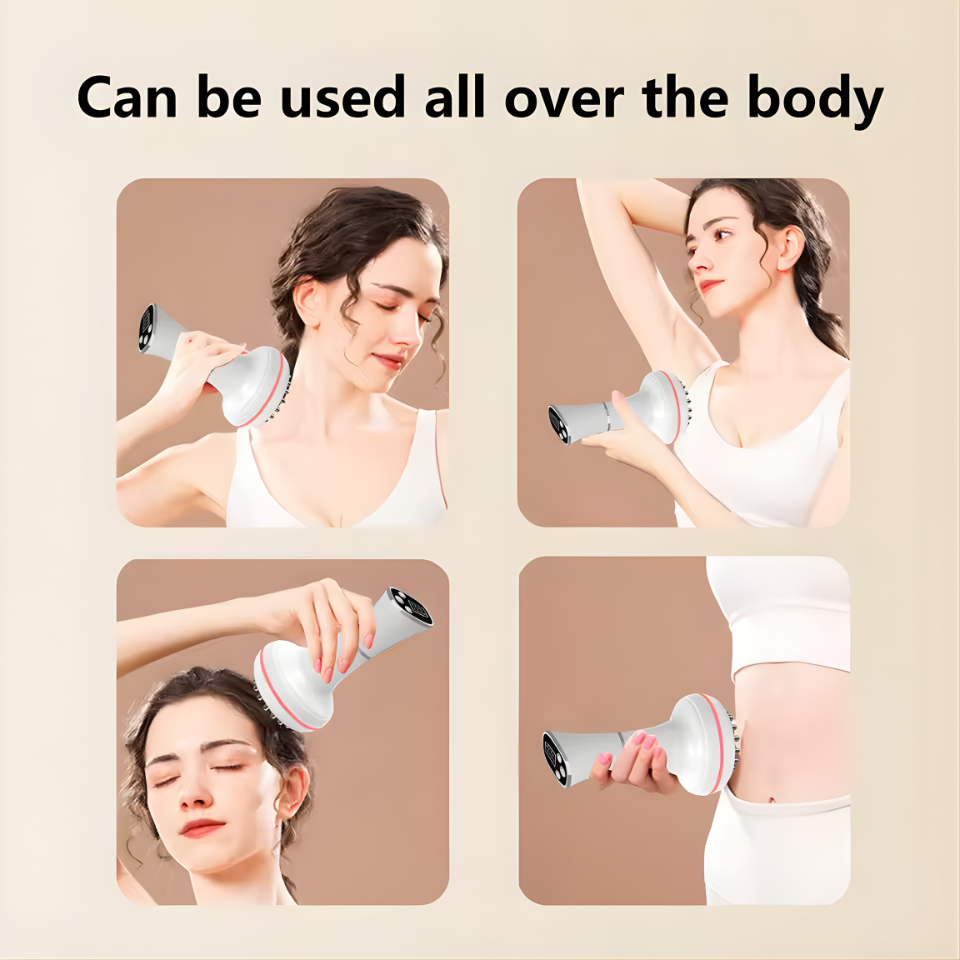 Household electric meridian brush leg abdomen shoulder and neck massager scraping instrument relax the muscles of the whole body