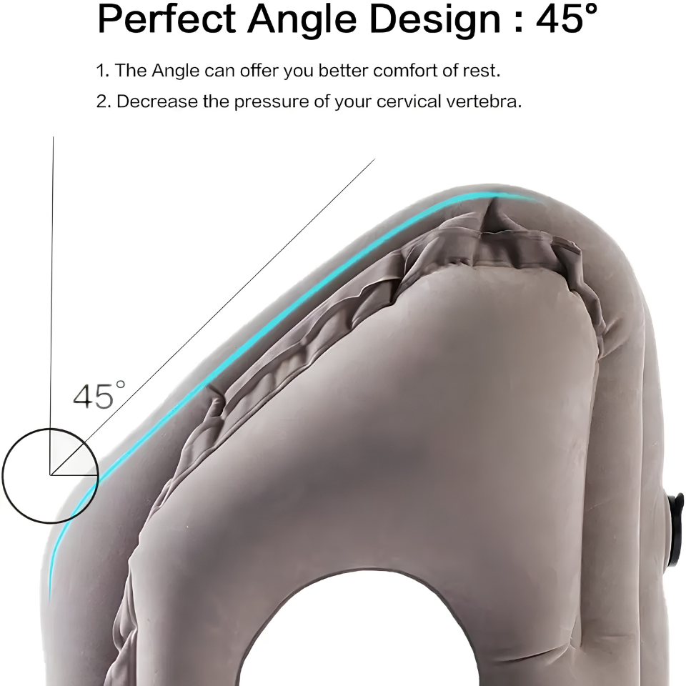 Inflatable Travel Pillow,Travel Accessories With Neck And Head Support, Travel Pillow For Long Haul Flights Cars Office Napping