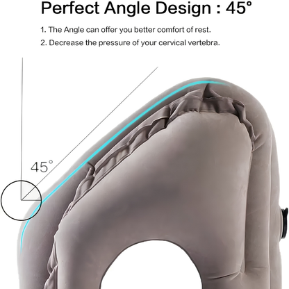 Inflatable Travel Pillow,Travel Accessories With Neck And Head Support, Travel Pillow For Long Haul Flights Cars Office Napping