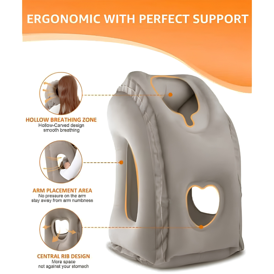 Inflatable Travel Pillow,Travel Accessories With Neck And Head Support, Travel Pillow For Long Haul Flights Cars Office Napping