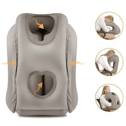 Inflatable Travel Pillow,Travel Accessories With Neck And Head Support, Travel Pillow For Long Haul Flights Cars Office Napping