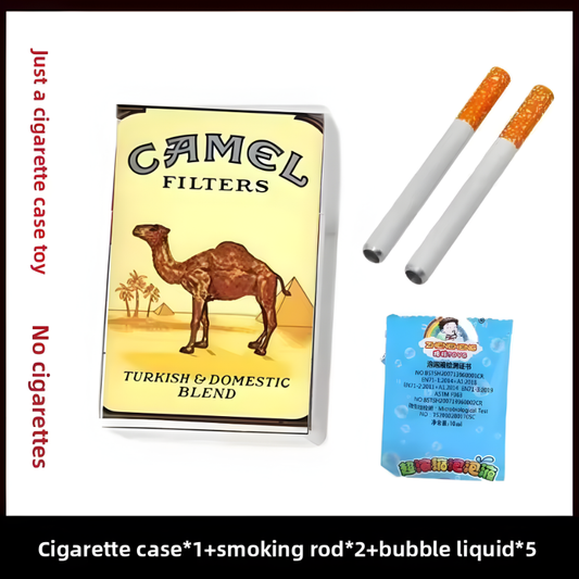 Ins Style Funny Cigarette Box Toy Photo Prop as gift for your Friend Gng Device Bubble Machine Outdoor Portable