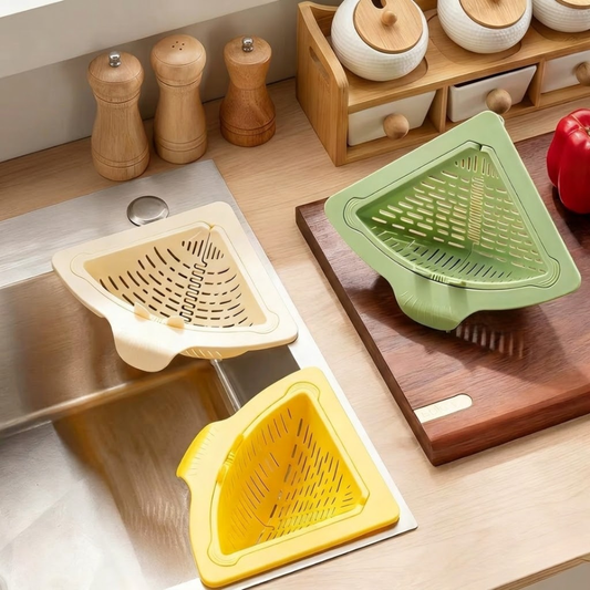 Kitchen Sink Drain Strainer Magnetic Corner Sponge Holder Magnetic Drain Basket for Kitchen Sink for Garbage Disposal Home