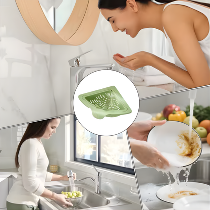 Kitchen Sink Drain Strainer Magnetic Corner Sponge Holder Magnetic Drain Basket for Kitchen Sink for Garbage Disposal Home