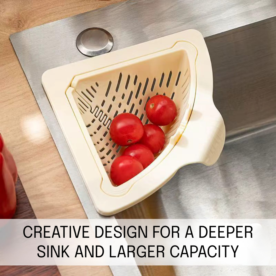 Kitchen Sink Drain Strainer Magnetic Corner Sponge Holder Magnetic Drain Basket for Kitchen Sink for Garbage Disposal Home