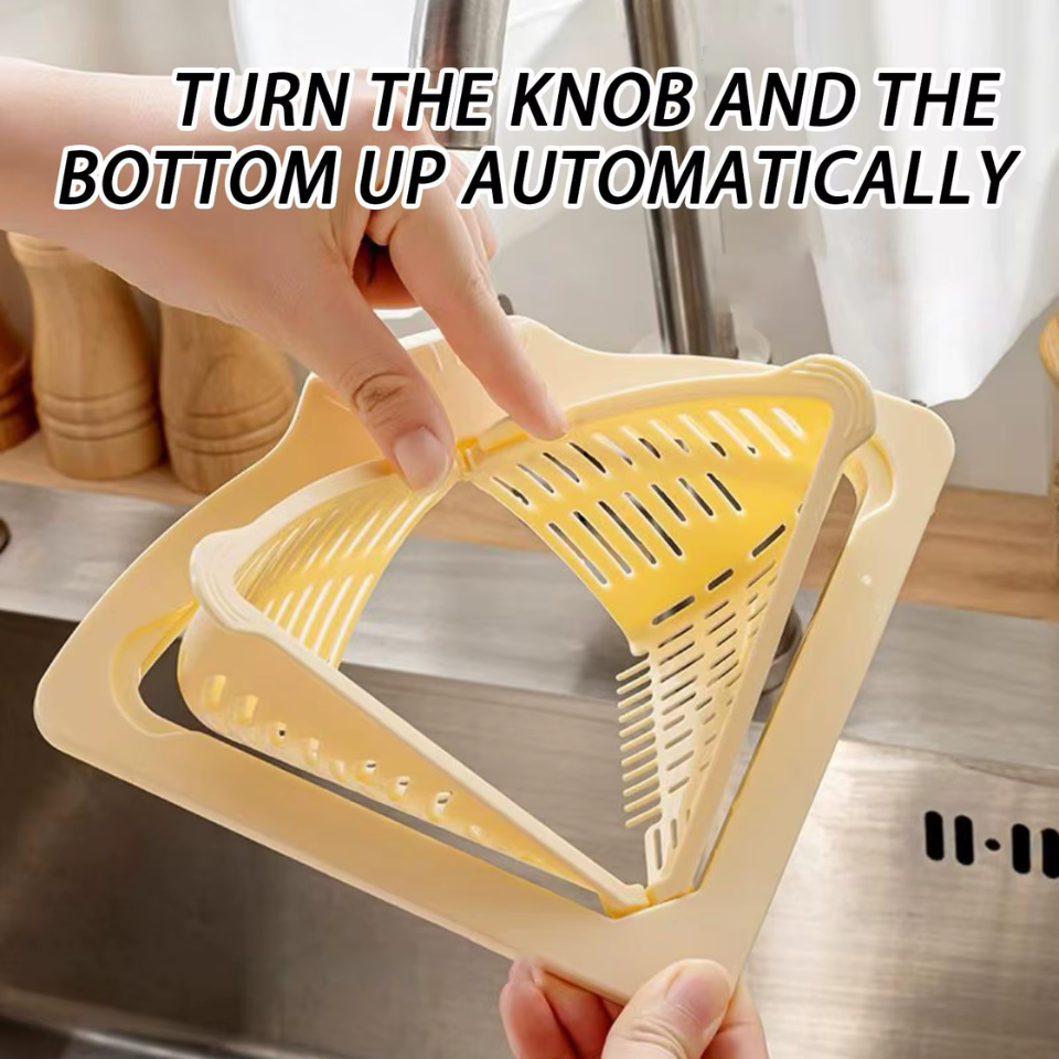 Kitchen Sink Drain Strainer Magnetic Corner Sponge Holder Magnetic Drain Basket for Kitchen Sink for Garbage Disposal Home
