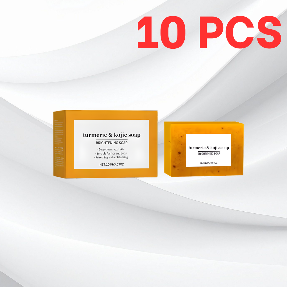 Kojic Acid Turmeric Soap Face Deep Cleaning Moisturizer Skin Care Handmade Lemon Soap