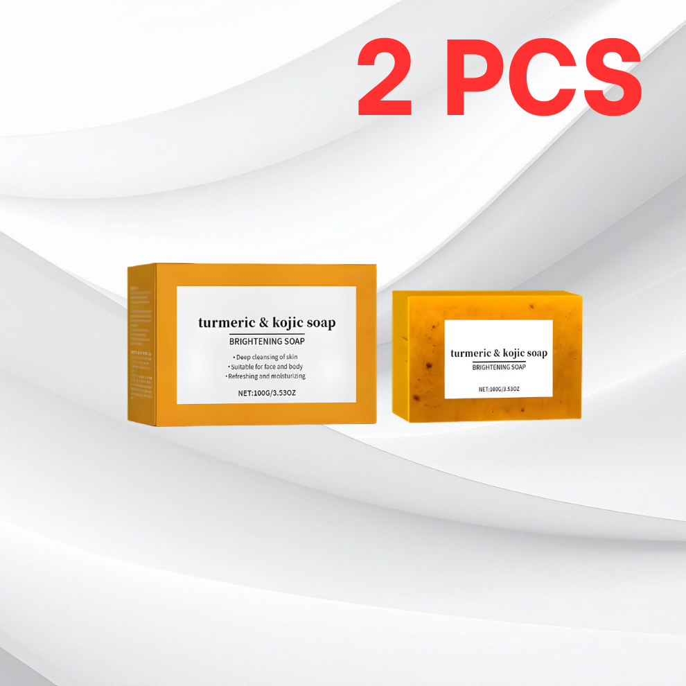 Kojic Acid Turmeric Soap Face Deep Cleaning Moisturizer Skin Care Handmade Lemon Soap