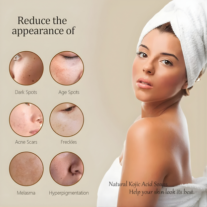 Kojic Acid Turmeric Soap Face Deep Cleaning Moisturizer Skin Care Handmade Lemon Soap