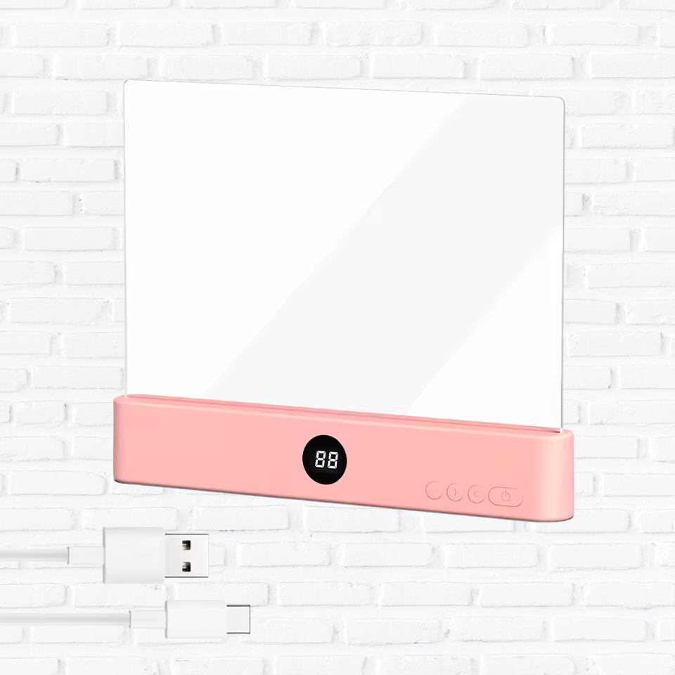 LED Flat Panel Night Vision Reading Light Eye Protection Reading Light Usb Charging Student Night Reading Lamp Book Lamp Indoor