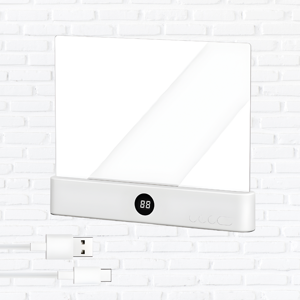 LED Flat Panel Night Vision Reading Light Eye Protection Reading Light Usb Charging Student Night Reading Lamp Book Lamp Indoor