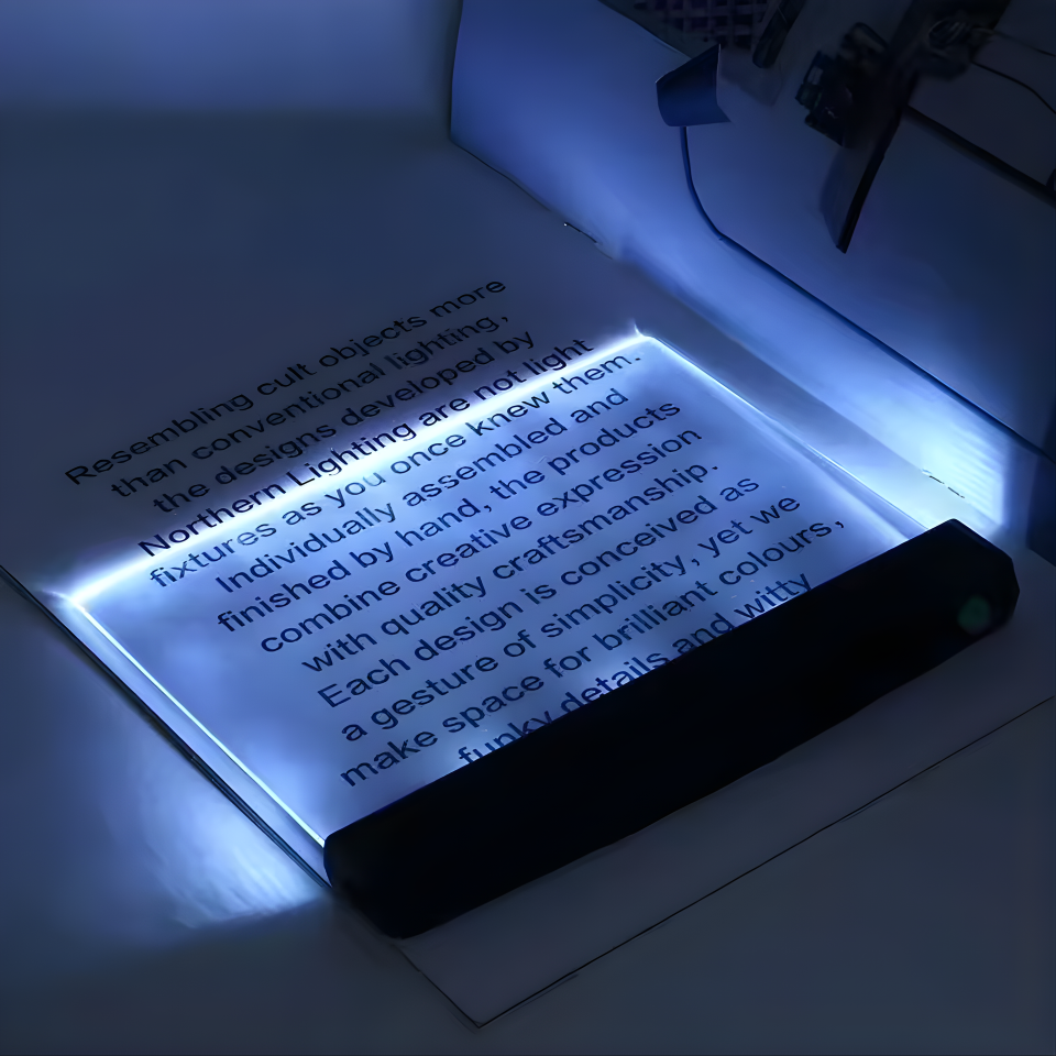 LED Flat Panel Night Vision Reading Light Eye Protection Reading Light Usb Charging Student Night Reading Lamp Book Lamp Indoor