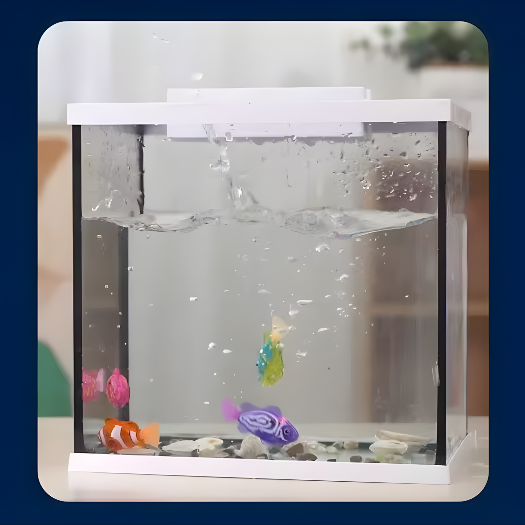 Luminous Kids Toys Electronic Swimming Fish Activated Glow Pet Toy for Kids & Cats, BathPool Interactive Toy, Baby Shower Gift
