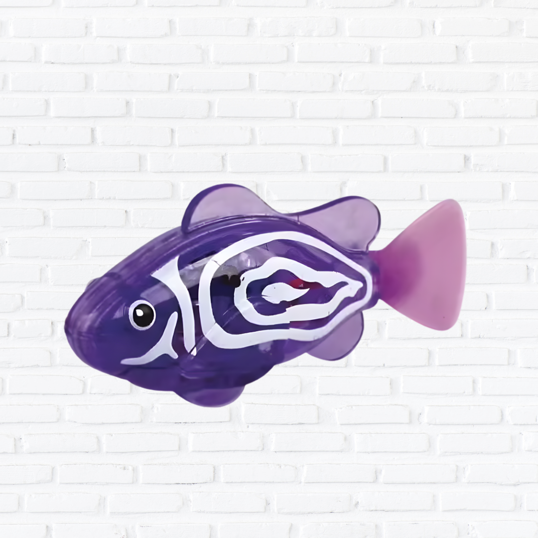 Luminous Kids Toys Electronic Swimming Fish Activated Glow Pet Toy for Kids & Cats, BathPool Interactive Toy, Baby Shower Gift