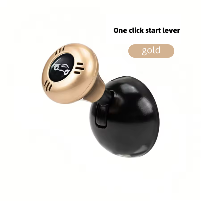 Luxury Metal Push-to-Start Button Cover for Car, Engine Start/Stop Joystick, Ball-bar Starter Cover for Decorative Accessories