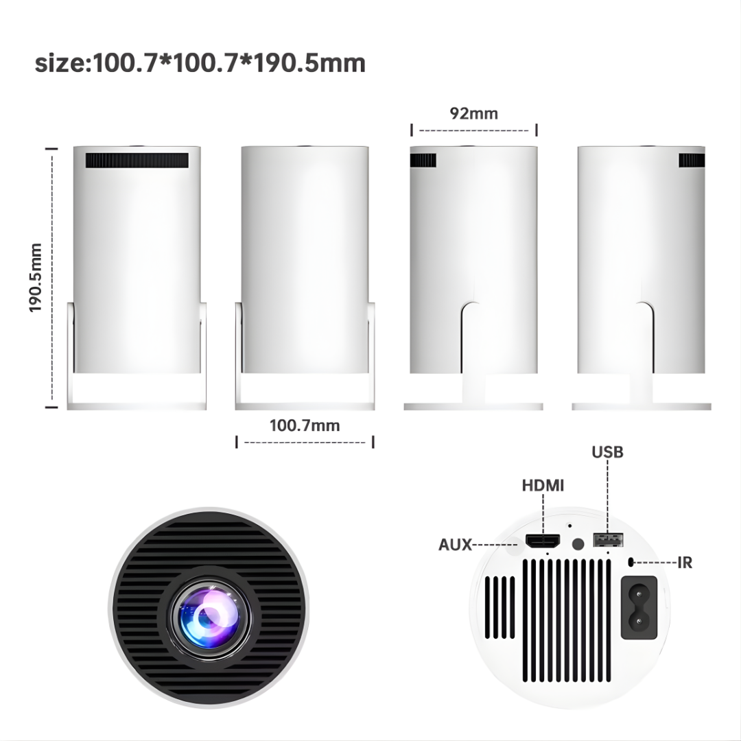 M300 MAX Projector Retro Video Game Consoles Projector Portable Projector Android11 System Projector Home Gifts Birthday Gifts