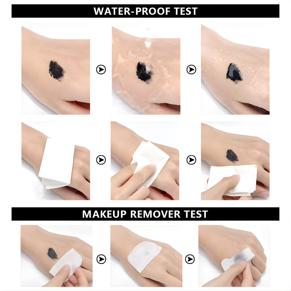 Waterproof Metallic Tube Mascara Black/Brown Silk Fiber Long Curling Non-Clumping Eyelash Extensions Spiral Makeup for Eyes