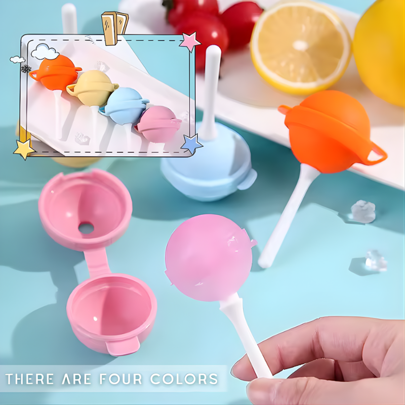  Mini Silicone Popsicle Mold DIY Ice Pop Mold Lollipop Ice Cream Maker Mold Baby Kids Popsicle Makers for Egg Bites 