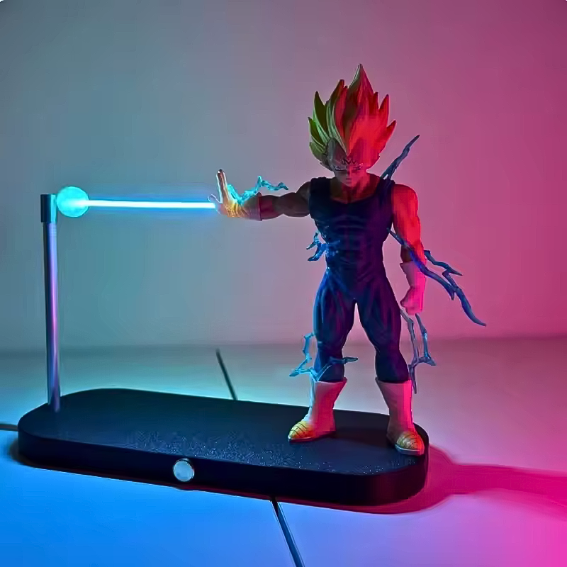 Rechargeable Dragon Ball Gogeta Lamp Gogeta Ligh Son Goku Light Lamp Model Kakarotto Kamehameha Wave Magnetic Ornament Anime