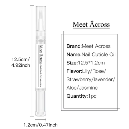 Nail Nutrition Oil Pen Nail Strengthener for Thin Nails And Growth 6 Smells Nail Treatment Cuticle Revitalizer Oil Manicure Nail