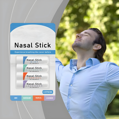 Cooling Nasal Inhaler Stick, Aromatherapy Oil Blend for Clear Breathing, Energy & Focus
