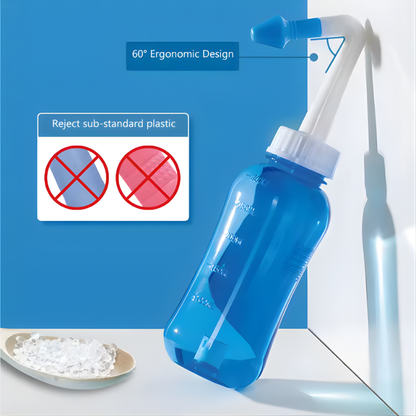 300ml Nasal Wash Cleaner Baby Spray Aspirator Syringe Nasal Wash Baby Irrigator Bottle Sink Rhinitis Treatment Device