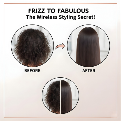 Wireless Negative Ion Straight Hair Comb Mini Portable Longlasting Fluffy Home Straight Hair Comb Hair Styling Hair Straightener