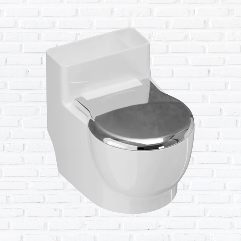 Novelty Toilet Cat Water Bowl with Lid, Wall Mounted Small Toilet Shaped Drinking Containers, Fun Design Pet Drinking Bowl