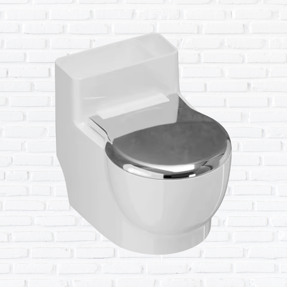 Novelty Toilet Cat Water Bowl with Lid, Wall Mounted Small Toilet Shaped Drinking Containers, Fun Design Pet Drinking Bowl