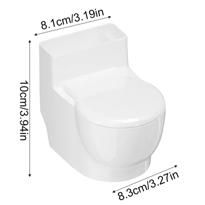 Novelty Toilet Cat Water Bowl with Lid, Wall Mounted Small Toilet Shaped Drinking Containers, Fun Design Pet Drinking Bowl