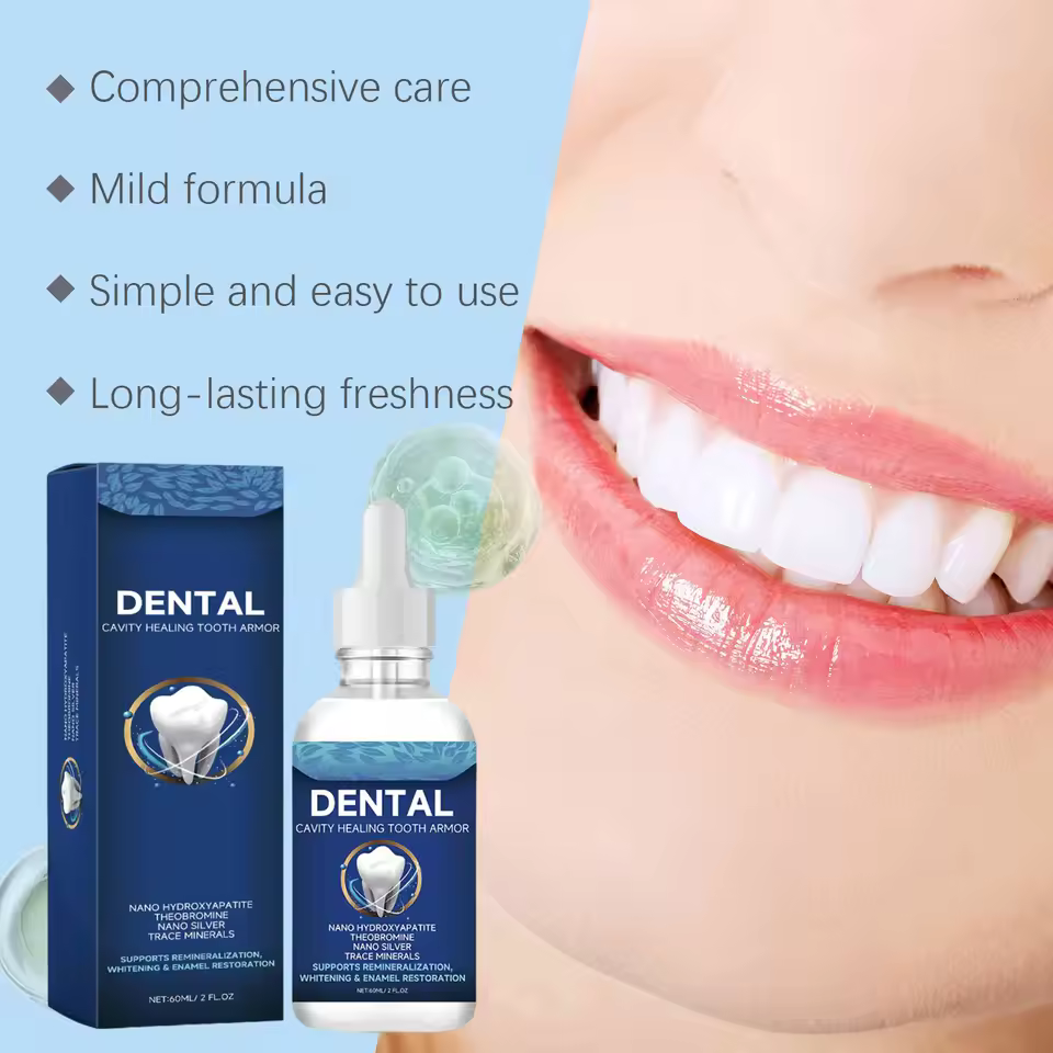 Freshing Breath Deep Cleaning Oral Hygiene Removes Plaque Stains Teeth Brightening Serum 60ml
