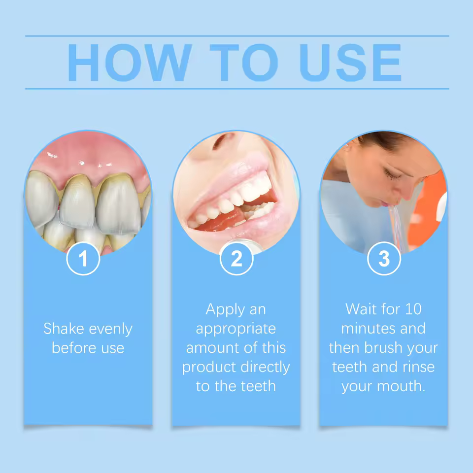 Freshing Breath Deep Cleaning Oral Hygiene Removes Plaque Stains Teeth Brightening Serum 60ml