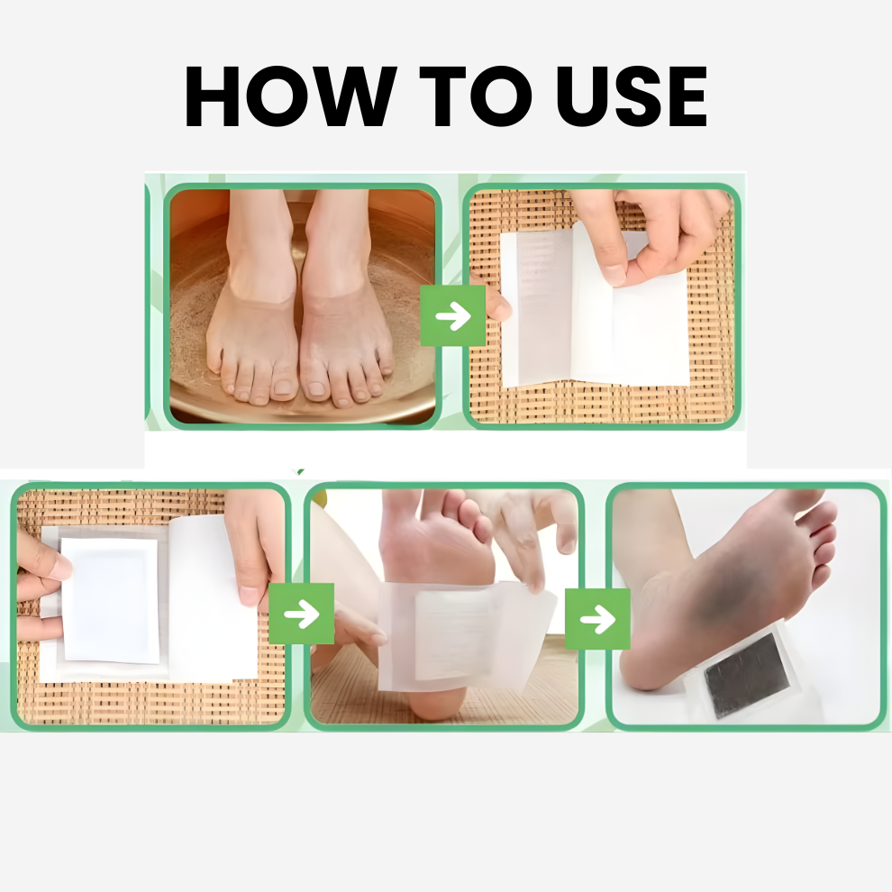 Natural Detox Foot Patches Stress Relief Feet Deep Sleep Herbal Detox Sticker Relieve Stress For Foot Care Tools