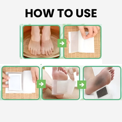 Natural Detox Foot Patches Stress Relief Feet Deep Sleep Herbal Detox Sticker Relieve Stress For Foot Care Tools