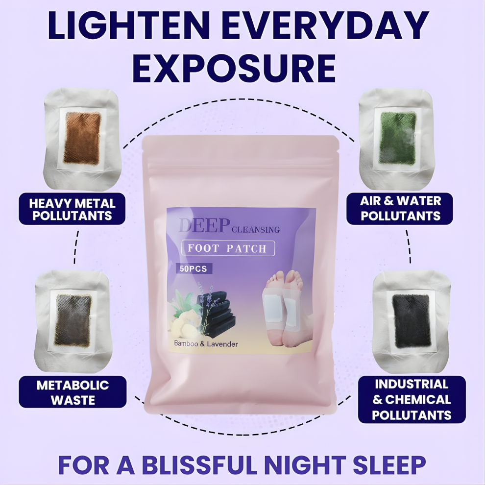 Natural Detox Foot Patches Stress Relief Feet Deep Sleep Herbal Detox Sticker Relieve Stress For Foot Care Tools