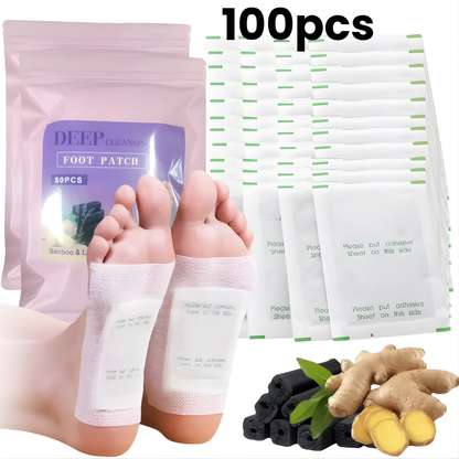 Natural Detox Foot Patches Stress Relief Feet Deep Sleep Herbal Detox Sticker Relieve Stress For Foot Care Tools