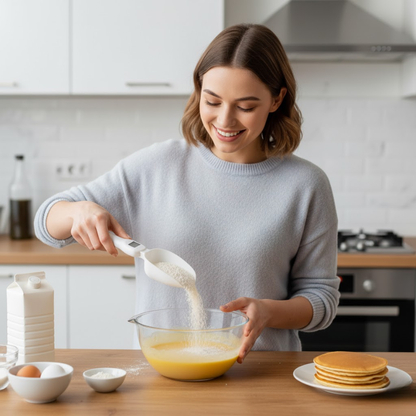  Food Measuring Scoop Electronic Dog Cat Food Measuring Cup Digital Spoon Scale Kitchen Food Scale with LED Display