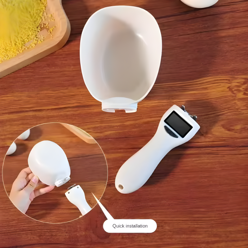 Pet Food Measuring Scoop Electronic Dog Cat Food Measuring Cup Digital Spoon Scale Kitchen Food Scale with LED Display