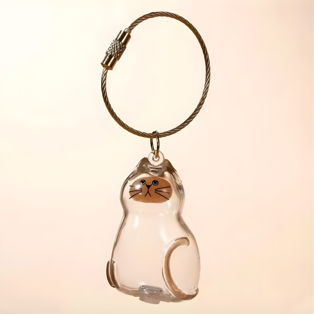 Pet Hair Memorial Keepsake Box & Bottle - Transparent Storage Container for Cat Fur, DIY Decor Gift for Pet Lovers Home Display