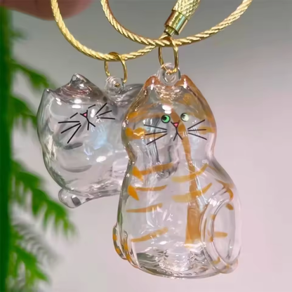 Pet Hair Memorial Keepsake Box & Bottle - Transparent Storage Container for Cat Fur, DIY Decor Gift for Pet Lovers Home Display