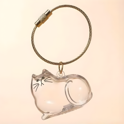Pet Hair Memorial Keepsake Box & Bottle - Transparent Storage Container for Cat Fur, DIY Decor Gift for Pet Lovers Home Display
