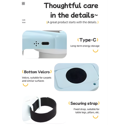 Pet Running Interactive Indoor Cat Toy Automatic/Remote DIY Speed Adjustable Wheeled Exercise for Cats/Dogs Simulating Hunting
