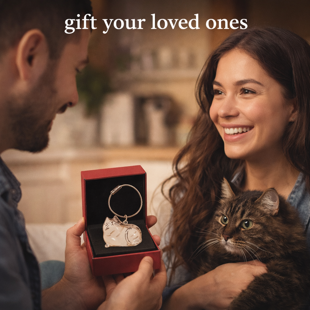 Pet Hair Memorial Keepsake Box & Bottle - Transparent Storage Container for Cat Fur, DIY Decor Gift for Pet Lovers Home Display